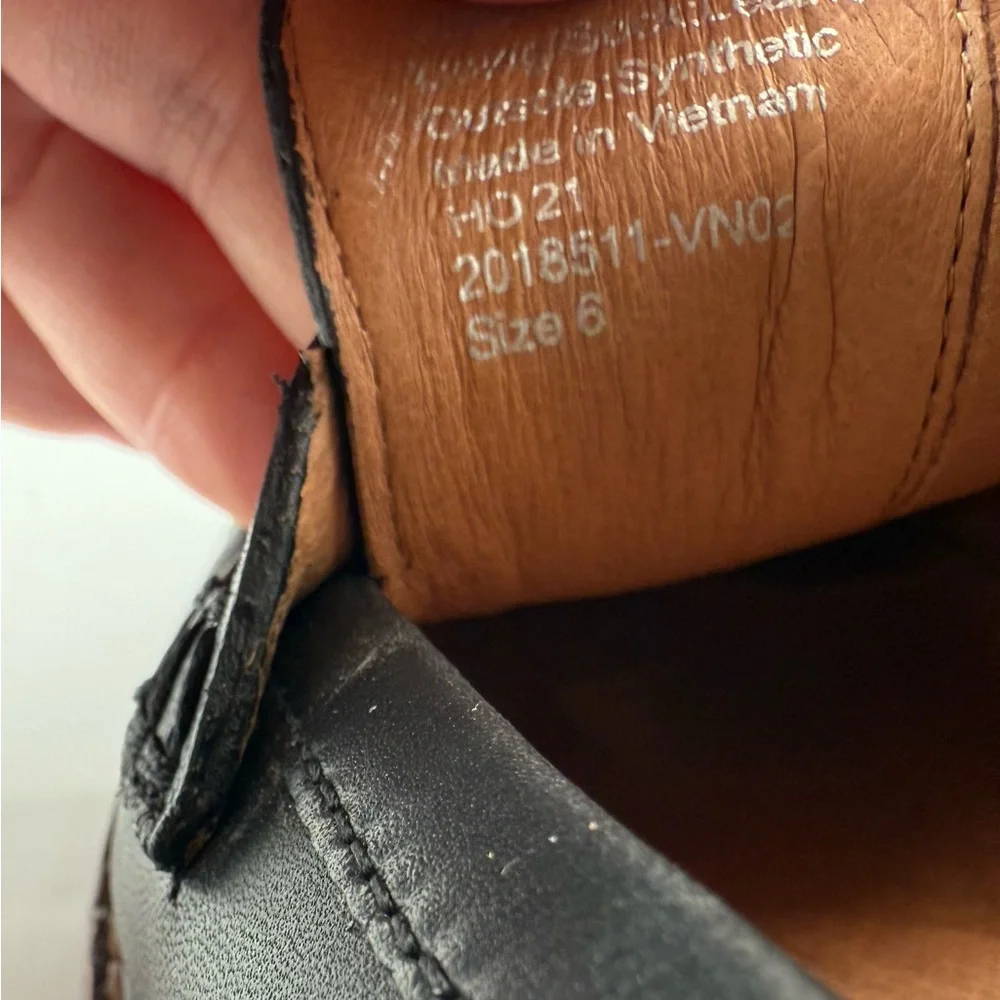 Madewell Corrine lugsole loafers black size 6 women’s - Picture 7 of 8